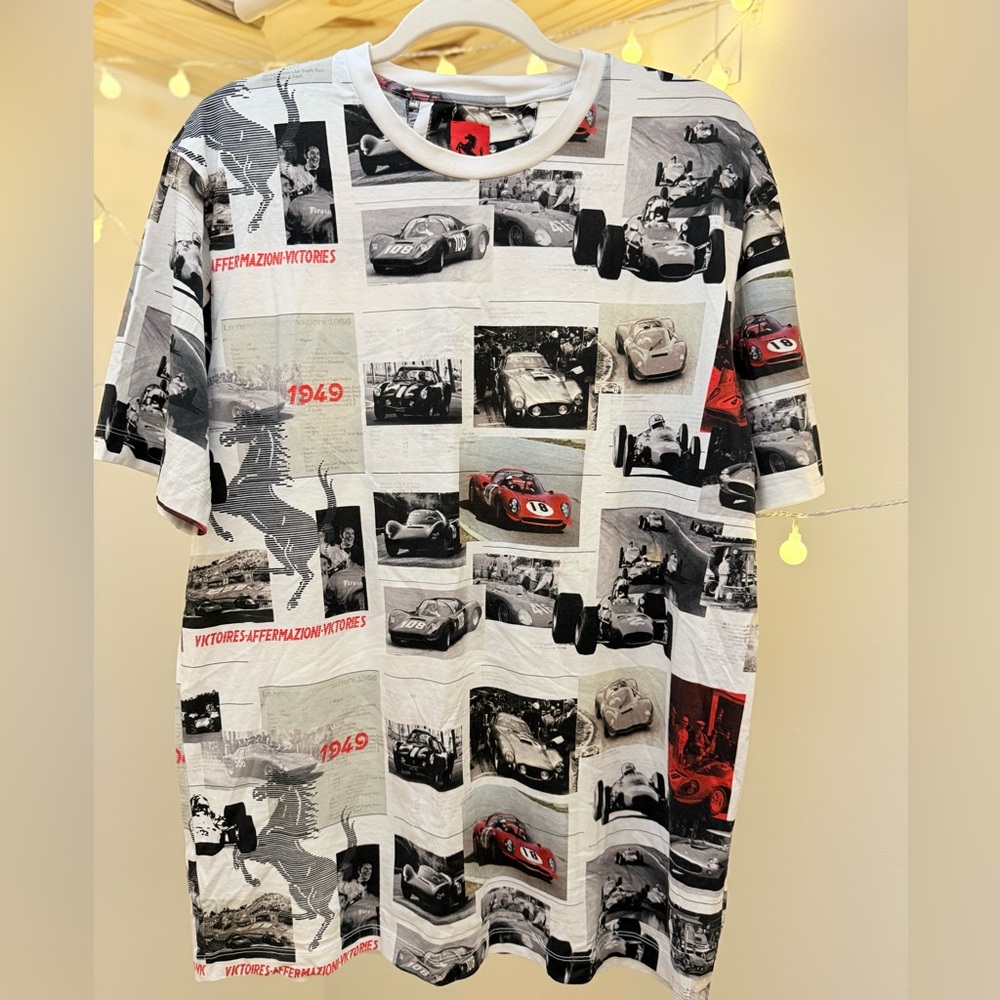 🌾 FERRARI T-shirt‎ with Vintage Print